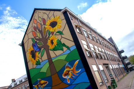 Graffitikunstwerk Kloosterkwartier Veghel